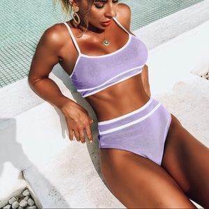 purple bikini set